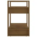 Bibliothèque/Cloison Marron miel 60x35x57 cm Bois massif