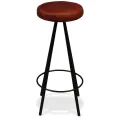 Tabourets de bar lot de 2 cuir véritable