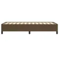 Cadre de lit Marron foncé 90x200 cm Tissu