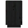 Table de chevet Noir 40x34x55 cm Bois de pin massif
