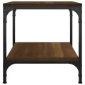 Tables d'appoint 2 pcs Chêne marron 40x40x40 cm Bois ingénierie