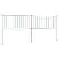 Tête de lit métal blanc 200 cm