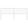 Tête de lit métal blanc 200 cm