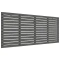Tête de lit murale Gris 166x3x91,5 cm Bois massif de pin