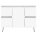 Armoire de salle de bain blanc 80x33x60 cm bois d'ingénierie