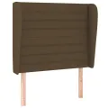 cadre de lit avec matelas Marron foncé 100x200 cm
