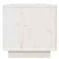 Table de chevet Blanc 40x34x35 cm Bois de pin solide