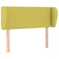 Tête de lit avec oreilles Vert 83x23x78/88 cm Tissu