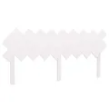 Tête de lit Blanc 178x3x80,5 cm Bois massif de pin