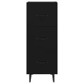 Buffet Noir 34,5x34x90 cm Bois d'ingénierie