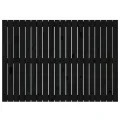 Tête de lit murale Noir 127,5x3x90 cm Bois massif de pin
