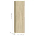 Ensemble de meuble TV 3 pcs Chêne sonoma Aggloméré