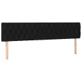 cadre de lit avec matelas LED Noir 180x200 cm Tissu