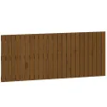 Tête de lit murale Marron miel 147x3x60 cm Bois massif de pin