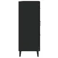 Buffet Noir 69,5x34x90 cm Bois d'ingénierie