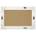 Miroir mural style baroque 60x40 cm Blanc