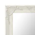 Miroir mural style baroque 60x40 cm Blanc