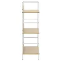 Bibliothèque à 3 niveaux chêne 60x27,6x90,5cm bois d'ingénierie