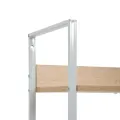 Bibliothèque à 3 niveaux chêne 60x27,6x90,5cm bois d'ingénierie