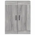 Armoires murales 2 pcs sonoma gris bois d'ingénierie