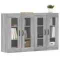 Armoires murales 2 pcs sonoma gris bois d'ingénierie