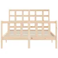 Cadre de lit avec tête de lit 140x190 cm bois massif