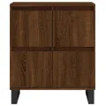 Buffets 2 pcs chêne marron bois d'ingénierie