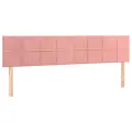 cadre de lit avec matelas Rose 160x200 cm Velours