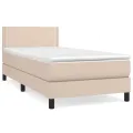 cadre de lit avec matelas Cappuccino 100x200 cm