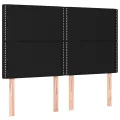 cadre de lit avec matelas Noir 140x190 cm Tissu