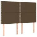cadre de lit avec matelas Marron foncé 140x190 cm