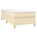 cadre de lit Crème 80x200 cm Tissu