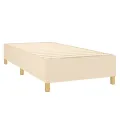 cadre de lit Crème 80x200 cm Tissu
