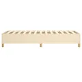cadre de lit Crème 80x200 cm Tissu