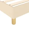 cadre de lit Crème 80x200 cm Tissu