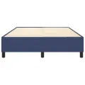 cadre de lit Bleu 140x200 cm Tissu