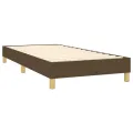 cadre de lit Marron foncé 90x200 cm Tissu