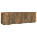 Ensemble de meubles TV 2 pcs Chêne fumé Bois d'ingénierie