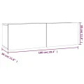 Ensemble de meubles TV 2 pcs Chêne fumé Bois d'ingénierie