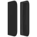 Tête de lit avec oreilles Noir 147x16x78/88 cm Similicuir