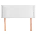 Tête de lit avec oreilles Blanc 83x16x78/88 cm Similicuir