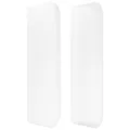Tête de lit avec oreilles Blanc 83x16x78/88 cm Similicuir