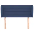 Tête de lit avec oreilles Bleu 83x23x78/88 cm Tissu