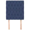 Têtes de lit 2 pcs Bleu 80x7x78/88 cm Tissu