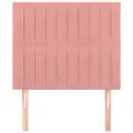 Têtes de lit 2 pcs Rose 100x5x78/88 cm Velours