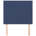 Têtes de lit 2 pcs Bleu 100x5x78/88 cm Tissu