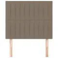 Têtes de lit 2 pcs Taupe 100x5x78/88 cm Tissu