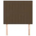 Têtes de lit 2 pcs Marron Foncé 80x5x78/88 cm Tissu