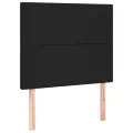Têtes de lit 2 pcs Noir 80x5x78/88 cm Similicuir