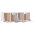 Armoires murales 2 pcs Blanc brillant 80x36,5x35 cm